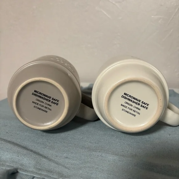 stoneware nesting coffee mug and tea mug - Picture 3 of 5